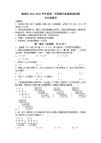 陕西省渭南市蒲城县2022-2023学年七年级上学期期中数学试题(无答案)