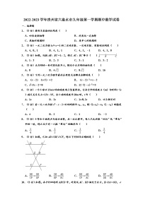 贵州省六盘水市2022-2023学年九年级上学期期中数学试卷