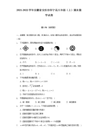 安徽省安庆市怀宁县2021-2022学年八年级（上）期末数学试卷(解析版)