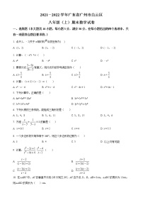 广东省广州市白云区2021-2022学年八年级上学期期末数学试题（含答案解析）