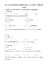 陕西省西安高新第一中学初中校区2021-2022学年九年级上学期期末数学试题