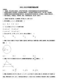 浙江省温州市永嘉县2021-2022学年中考猜题数学试卷含解析