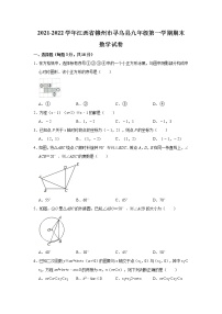 江西省赣州市寻乌县2022届九年级上学期期末检测数学试卷(含答案)