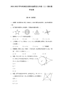 河南省安阳市汤阴县2021-2022学年九年级（上）期末数学试卷(解析版)