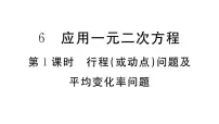 北师大版九年级上册6 应用一元二次方程习题课件ppt