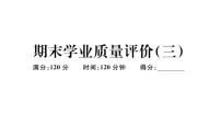 北师大版九年级数学上期末学业质量评价（三）习题课件