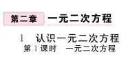 初中北师大版第二章 一元二次方程1 认识一元二次方程习题ppt课件