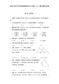 河南省商丘市2022-2023学年八年级上学期期中数学试卷(含答案)