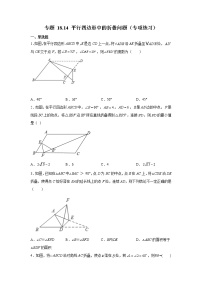 专题 18.14 平行四边形中的折叠问题（专项练习）-八年级数学下册基础知识专项讲练（人教版）