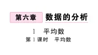 北师大版八年级上册1 平均数习题ppt课件