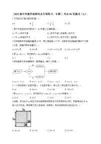 2023届中考数学高频考点专项练习：专题二 考点04 代数式（A）