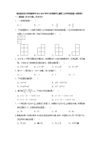 湖北省武汉六中致诚中学2022-2023学年上学期第三次月考七年级数学测试题(含答案)