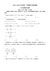 2022—2023学年山东省青岛市市南区青岛第三十九中学九年级上学期期中数学试题(含答案)