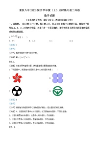 2022-2023学年重庆市第八中学校九年级上学期期中数学试题(解析版)