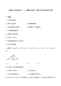 【期末综合复习】2022-2023学年 沪教版数学八年级上册：专题04《几何证明（一）命题与定理、垂直平分线与角平分线》期末备考专题