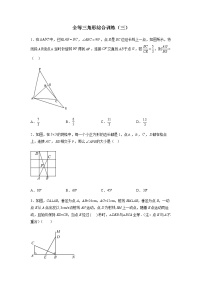 全等三角形综合训练（三）-八年级数学全等三角形基本模型探究（人教版）