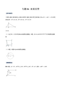 专题06 双垂直型-九年级数学相似三角形基本模型探究（北师大版）