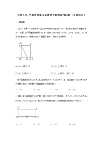 专题5.13 平面直角坐标系背景下的存在性问题（专项练习）-八年级数学上册基础知识专项讲练（苏科版）