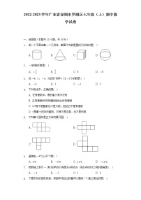 2022-2023学年广东省深圳市罗湖区七年级（上）期中数学试卷(解析版)