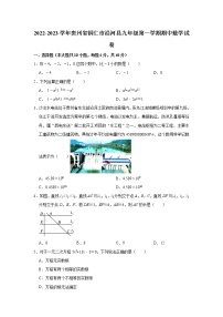 2022-2023学年贵州省铜仁市沿河县人教版九年级（上）期中数学试卷(解析版)