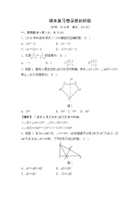 2019秋人教版八年级数学上册期末复习卷深度剖析版