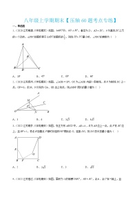 2022-2023学年八年级数学上学期期末【压轴60题考点专练】