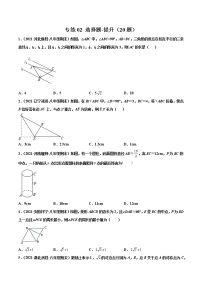 【期末考前必练】2022-2023学年北师大版数学八年级上册期末考点必刷题：专练02 选择题-提升（20题）