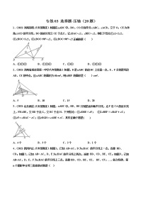 【期末考前必练】2022-2023学年人教版数学八年级上册期末考点必刷题：专练03 选择题-压轴（20题）