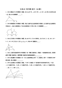 【期末考前必练】2022-2023学年人教版数学八年级上册期末考点必刷题：专练05 填空题-提升（20题）