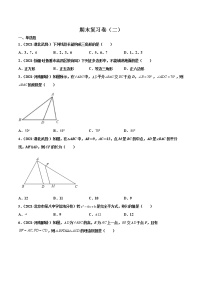 【期末考前必练】2022-2023学年人教版数学八年级上册期末考点必刷题：期末复习卷（二）