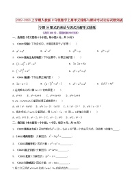 【期末押题复习】人教版数学八年级上册 期末突破-专题04 整式的乘法与因式分解（单元精练）