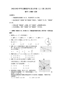 安徽省庐江县2022-2023学年九年级（上）第三次月考数学（人教版）试卷(含答案)