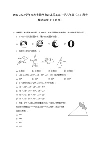 江苏省徐州市云龙区2022-2023学年八年级（上）10月份段考数学试卷(解析版)