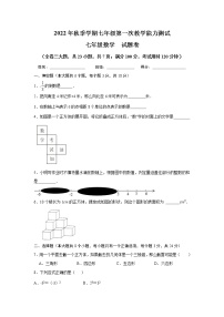 云南省文山州麻栗坡县第二中学2022-2023学年七年级上学期第一次教学能力测试数学试题(解析版)