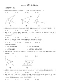 人教版八年级上册数学寒假复习强化训练3无答案