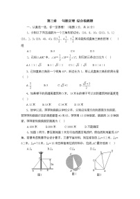综合检测：勾股定理 2022-2023学年七年级上册数学鲁教版(五四学制）