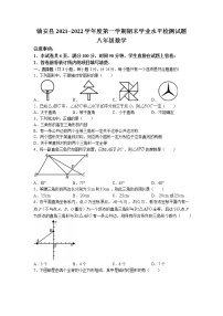 陕西省商洛市镇安县2021-2022学年学年八年级上学期期末考试数学试题