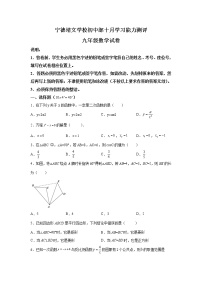 福建省宁德博雅培文学校2022-2023学年九年级上学期期中考试数学试题（10月）(解析版)