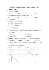 2022-2023学年人教版七年级上册数学寒假作业（五）