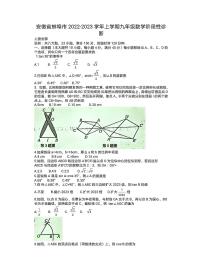 2022-2023学年安徽省蚌埠市九上数学12月份月考卷（无答案）