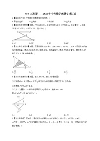 （5）三角形——2022年中考数学真题专项汇编