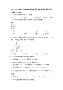 广东省深圳市2022-2023学年九年级上学期期末数学模拟试卷(含答案)