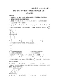 陕西省榆林市第十中学2022-2023学年九年级上学期期末考试数学试题