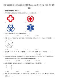 河南省安阳市林州市姚村镇2022-2023学年九年级上学期期中数学试题 (含答案)