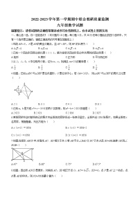 山东省枣庄市市中区2022-2023学年九年级上学期期中数学试题(含答案)