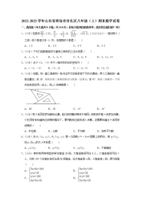 山东省青岛市市北区2022-2023学年八年级上学期期末数学试卷 (含答案)