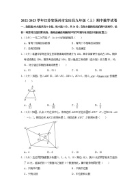 江苏省扬州市宝应县2022-2023学年九年级上学期期中数学试卷 (含答案)