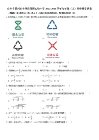 山东省德州市宁津县第四实验中学2022-2023学年上学期九年级期中数学试卷 (含答案)