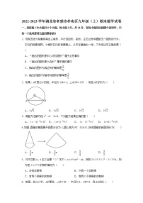 湖北省孝感市孝南区2022-2023学年九年级上学期期末数学试卷(含答案)