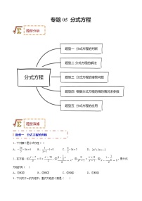 2023年中考数学一轮复习题型归纳专练05 分式方程